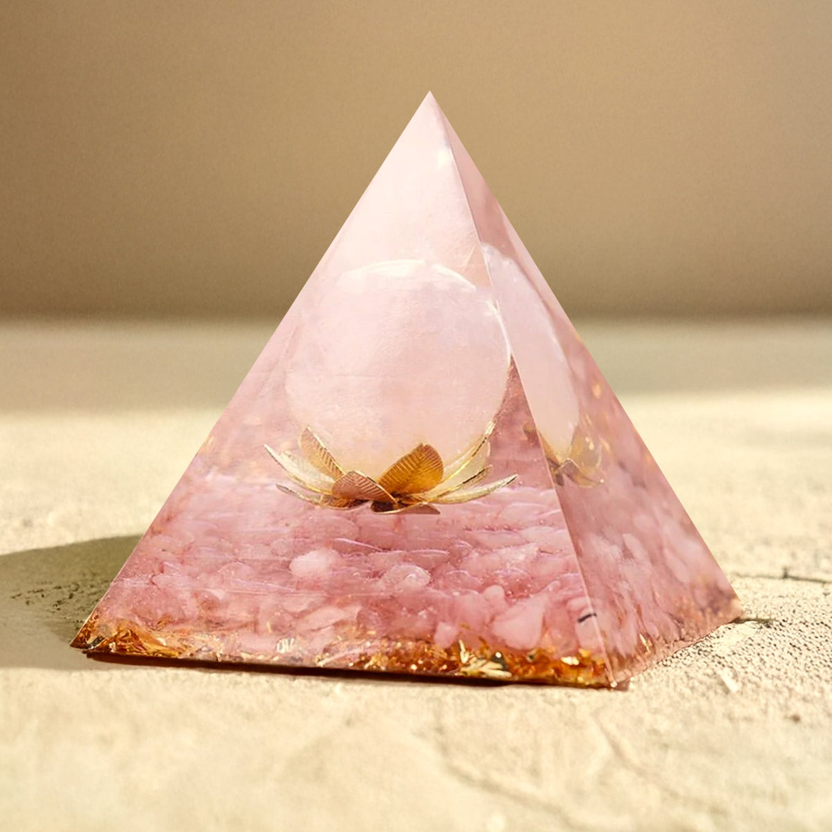 Orgonite "Heart Opening" in Rose Quartz
