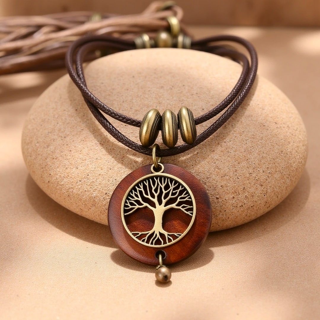 "Tree of Life" Sacred Wooden Necklace