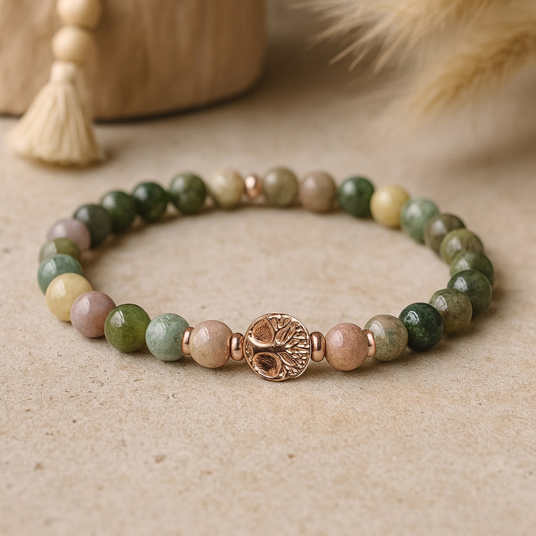 "Inner Balance" Bracelet in Indian Agate