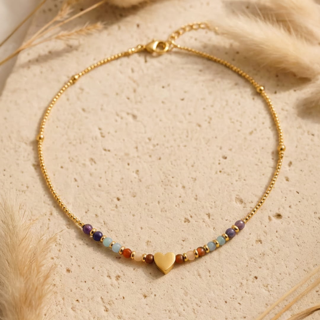 "Path of the Heart" Necklace – 7 Chakras