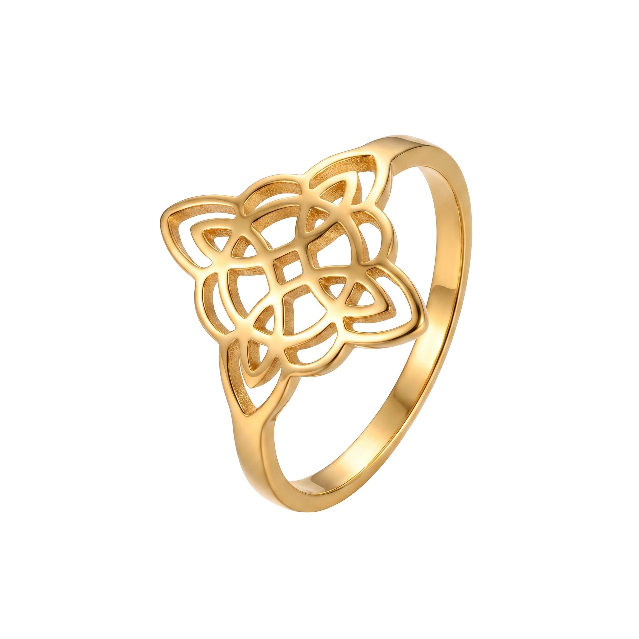 Verstellbarer Ring „Symbol des Schutzes“ – Hexenknoten