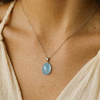 "Deep Calm" Pendant in Aquamarine 2