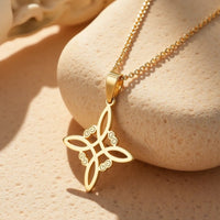 Witch Knot Shield Necklace 3