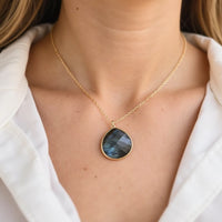 "Symbolic Protection" Pendant in Labradorite 2