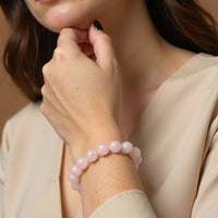 "Unconditional Love" Bracelet in Rose Quartz 2