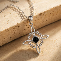 "Symbolic Protection" Pendant in Obsidian 4