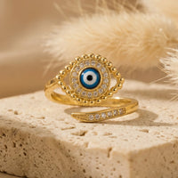 Adjustable Blue Eye Lucky Ring 1
