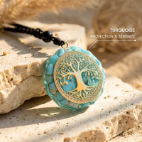 Orgonite Pendant "Anahata" in Turquoise 4