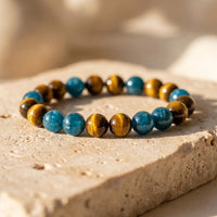 "New Momentum" Bracelet in Apatite & Tiger's Eye 1