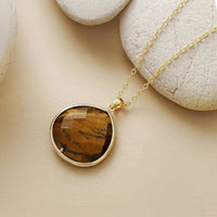 "Drop of Light" Pendant in Tiger's Eye 3