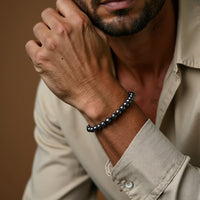 "Anchoring Symbol" Bracelet in Hematite 4