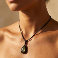 Drop Pendant "Inner Strength" in Golden Obsidian 2