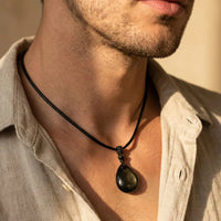 Drop Pendant "Inner Strength" in Golden Obsidian 4