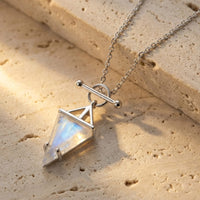 "Moon Point" Pendant in Moonstone 3