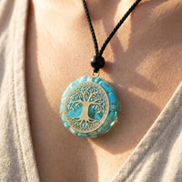 Orgonite Pendant "Anahata" in Turquoise 5