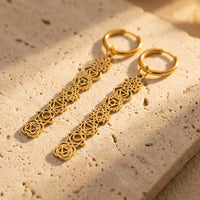 Earrings Symbols of the 7 Chakras 3