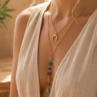 Double Necklace "Cascade of the 7 Chakras" 4