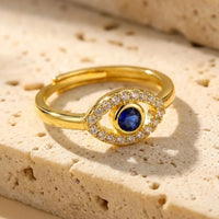 Adjustable Ring "Evil Eye" 1