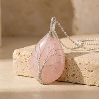 Natural Stone Tree of Life Pendant 3
