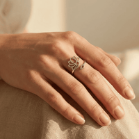 Adjustable Divine Lotus Ring 4
