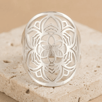 Adjustable Ring "Mandala Flower" 5