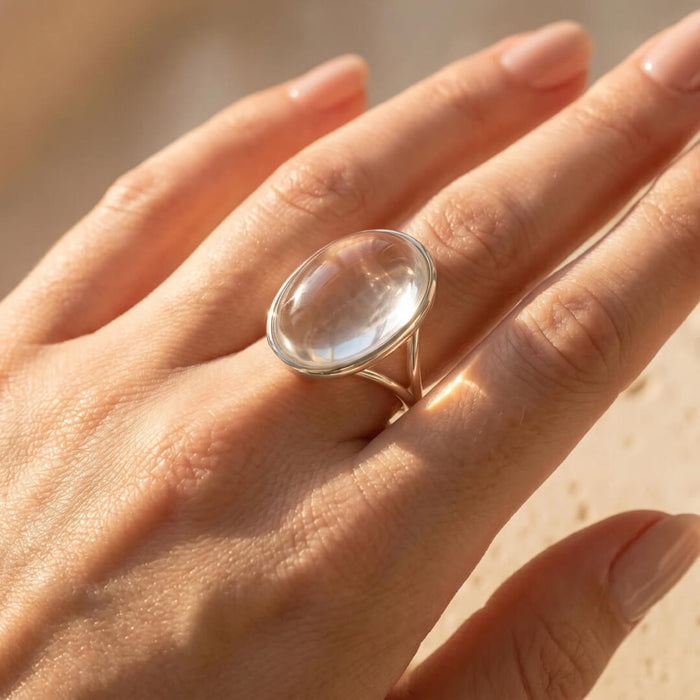 Ring "Pure Light" aus Bergkristall