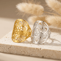 Adjustable Ring "Mandala Flower" 7