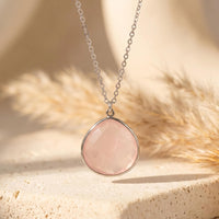 "Endless Sweetness" Pendant in Rose Quartz 5