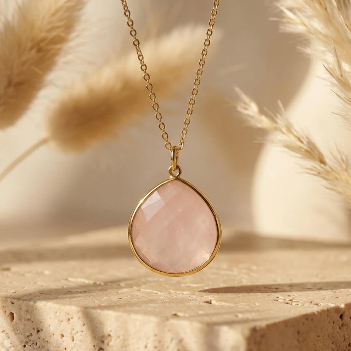 "Endless Sweetness" Pendant in Rose Quartz