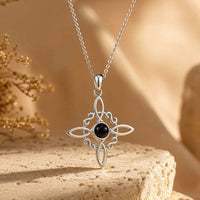 "Symbolic Protection" Pendant in Obsidian 1