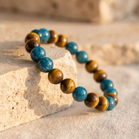 "New Momentum" Bracelet in Apatite & Tiger's Eye 4