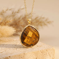 "Drop of Light" Pendant in Tiger's Eye 1