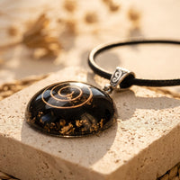 Orgonite Pendant "Symbolic Protection" in Black Obsidian 3