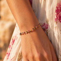 Elegant Multicolored Tourmaline Bracelet 2