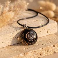 Orgonite Pendant "Symbolic Protection" in Black Obsidian 4