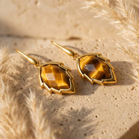Leaf Earrings from the Tree in Natural Stone 7