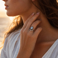 "Intuitive Moon" Ring in Moonstone 4