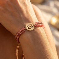 "12 Constellations" Braided Bracelet in Natural Stones 4