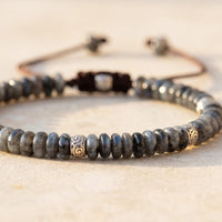 "Inner Strength" Bracelet in Larvikite 3