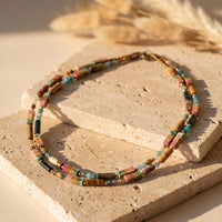 Chic Bohemian Necklace in Natural Stones 1