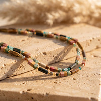 Chic Bohemian Necklace in Natural Stones 3