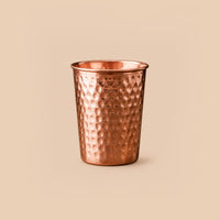 Artisan Hammered Copper Glass Set 2