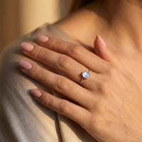 Adjustable Ring "Clarity of the Soul" in Moonstone 2