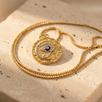 "Protection Symbol" Golden Eye of Horus Necklace 3