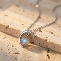 "Enchanted Moon" Pendant in Labradorite 3