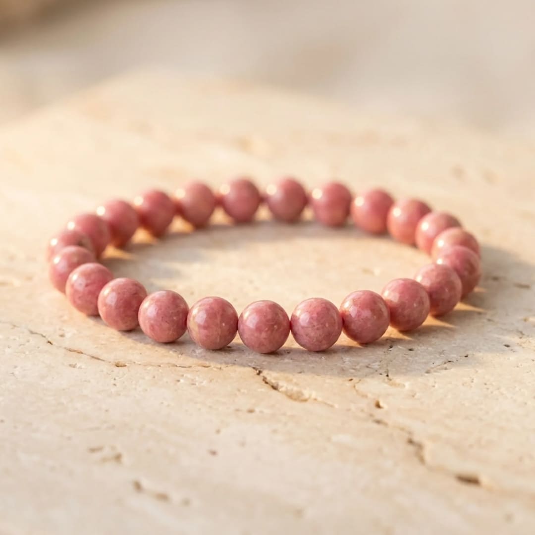 "Sweetness of the Heart" Bracelet in Rhodonite