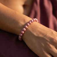 "Sweetness of the Heart" Bracelet in Rhodonite 2