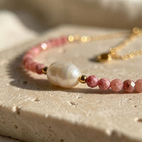 "Pearl of Tenderness" Necklace - Rhodochrosite 3