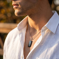 "Elegance & Power" Pendant in Tiger's Eye or Black Obsidian 5