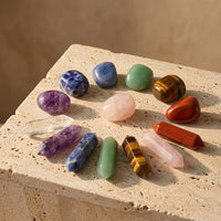 Reiki Set - Set of 7 Natural Stones & 7 Double Points 4